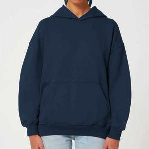 Premium 350gsm Heavyweight 100% Cotton Customized Colors Winter Print <b>Fleece</b> <b>Oversized</b> Fit Men's Front Logo Lined <b>Hoodie</b> - Product Image 4