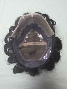 Peluca de Cabello Humano Virgen Taz Hair BD, Estilo Bollywood, Prótesis Capilar Suave de Cabello Indio para Hombres, Toupee Remy - Product Image 3