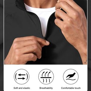 Chaqueta Softshell con Cierre de Cremallera para Hombre, Resistente al Agua, Cortavientos, con Bolsillo Frontal, Corte Regular, para Todas las Estaciones, Ropa para Actividades al Aire Libre - Product Image 6