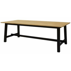 Mesa de Centro Redonda de Madera Industrial al por Mayor con Base Metálica Resistente Tipo Araña, Mesa de Centro Rústica de Madera Maciza de Mango para Sala de Estar - Product Image 2
