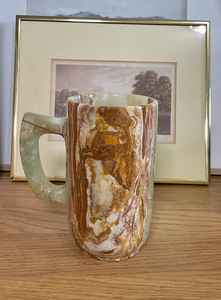 Taza de Mármol Verde Ónix de 6 Pulgadas, Taza de Café y Té de Piedra Natural de Lujo, Hecha a Mano, Pulida, Decorativa, para Regalo - Product Image 4