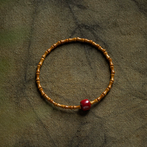 Bamboo Design Crystal and Rhinestone <b>Beaded</b> <b>Bracelet</b> Romantic Green Gemstone Jewelry - Product Image 3