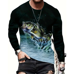 Camiseta de Pesca de Manga Larga de Secado Rápido UPF50+ al por Mayor, Camisetas de Pesca Impermeables Personalizadas Profesionales - Product Image 3