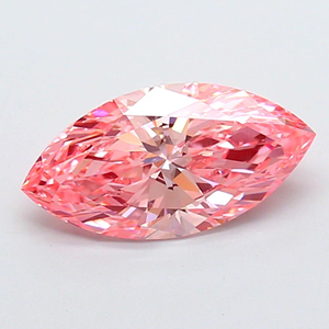 Diamante rosa de corte marquesa, cultivado en laboratorio, piedra suelta para la elaboración de joyas. - Product Image 1