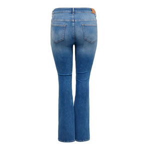 Jeans de Cintura Alta con Corte de Campana para Mujer, Jeans de Mezclilla Azul, Pantalones de Moda con Corte de Campana, Jeans Ajustados para Mujer, para Uso en Invierno - Product Image 4