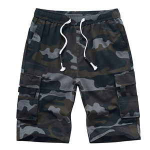 Pantalones Cortos Cargo para Hombre, Modelo 2025, Más Vendidos, Sólidos, Casuales, Transpirables, de Secado Rápido, Cintura Elástica Media, Múltiples Bolsillos - Product Image 4