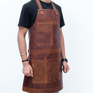 Hot Selling Genuine <b>Leather</b> Quick Dry Custom Make Competitive Price Unique Design Customized <b>Leather</b> <b>Apron</b> - Product Image 3