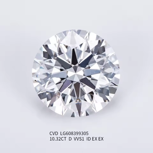 Diamantes Sintéticos Brillantes al por Mayor, Certificado IGI, 10.32ct, Diamantes Redondos Cultivados en Laboratorio - Product Image 1