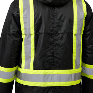 Veste de sécurité à capuche coupe régulière SELF INDUSTRIES haute visibilité, anti-coupure, résistante à la chaleur (niveau D 800°C) pour usine - Product Image 6