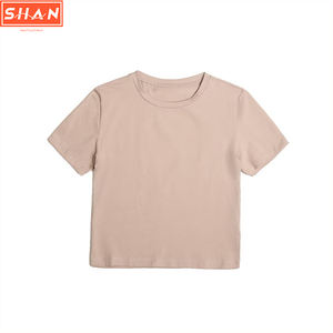 TAOP&ZA T-shirt femme uni vintage coupe ajustée à manches courtes, Nouvelle collection été 2024, style American Hot Girl, Spandex/Polyester 2335259 2335159 - Product Image 2