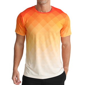 T-shirts décontractés pour hommes, coupe régulière, en maille respirante, style hip-hop streetwear, personnalisables, à épaules tombantes, pour la gym et l'entraînement - Product Image 3