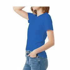 Camiseta Duradera de Manga Corta con Cuello Redondo para Mujer, 100% Algodón, Transpirable, con Logotipo Personalizado, Tejido de Punto de 180g - Product Image 3