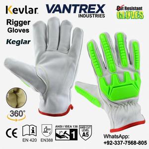 Best Selling OEM TPR Impact Protective -Lined Adjustable Fit Elastic Cuff Keystone Thumb <b>Driver</b> Safety <b>Gloves</b> Goatskin Leather - Product Image 3