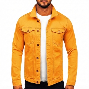 Men's Slim Fit Canvas Waterproof Hooded <b>Running</b> <b>Jacket</b> Solid Color Turn-down Collar Casual Cotton Long Length Zipper Closure - Product Image 5
