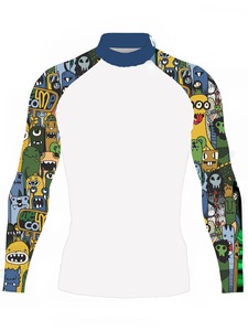 เสื้อแรชการ์ดแขนยาวผู้ชาย แบบซับลิเมชั่น สำหรับฝึกซ้อม ระดับมืออาชีพ เหมาะสำหรับกีฬากราปลิง - Product Image 6