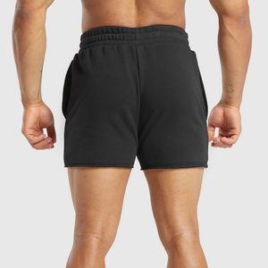 Shorts de sport micro-solides de qualité supérieure pour hommes, personnalisables, décontractés, taille mi-haute, grandes tailles, respirants, séchage rapide, shorts chauds - Product Image 2