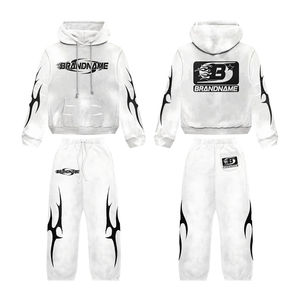 Chándal Deportivo con Lavado Ácido de Último Diseño para Hombre |   Chándal Negro con Logotipo Personalizado |   Fabricante OEM - Product Image 3