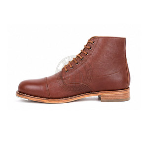 <b>Cheap</b> Price Comfortable Napoleonic Reproduction Boots Historical Style Premium Craftsmanship Genuine Leather Upper Outsole - Product Image 3