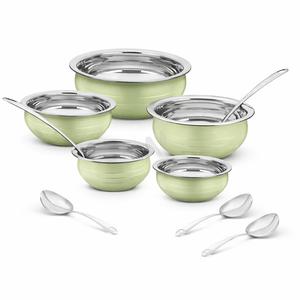 Cuenco de lujo para servir, vajilla de acero inoxidable, cuenco de diseñador, vajilla para servir en cuatro esquinas - Product Image 1