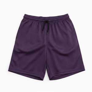 Men's Purple Mesh Drawstring Shorts Breathable Casual Workout <b>Athletic</b> Shorts Mid Waist Knitted Polyester Sport Shorts - Product Image 5