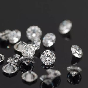4-5mm Round Brilliant Cut Lab Created Heat Treated High Quality Transparent White Loose Moissanite <b>Gems</b> with Color Play - Product Image 2