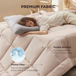 Cotton Luxury <b>Quilted</b> Eco-Friendly Reversible Comforter Multiple Sizes Water-Resistant Comforter - Product Image 5