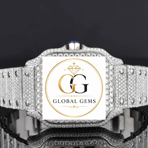 Export Quality Custom Studded Diamond Fully Iced Moissanite Diamond Watch for Travel Fashion Shows and Gift Giving - Product Image 3
