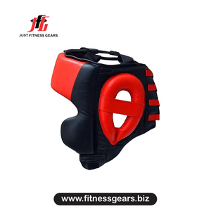 Protector de Cabeza para Boxeo, Cuero PU Rojo, Transpirable, con Cordones, Equipo de Entrenamiento y Sparring para Adultos - Product Image 2