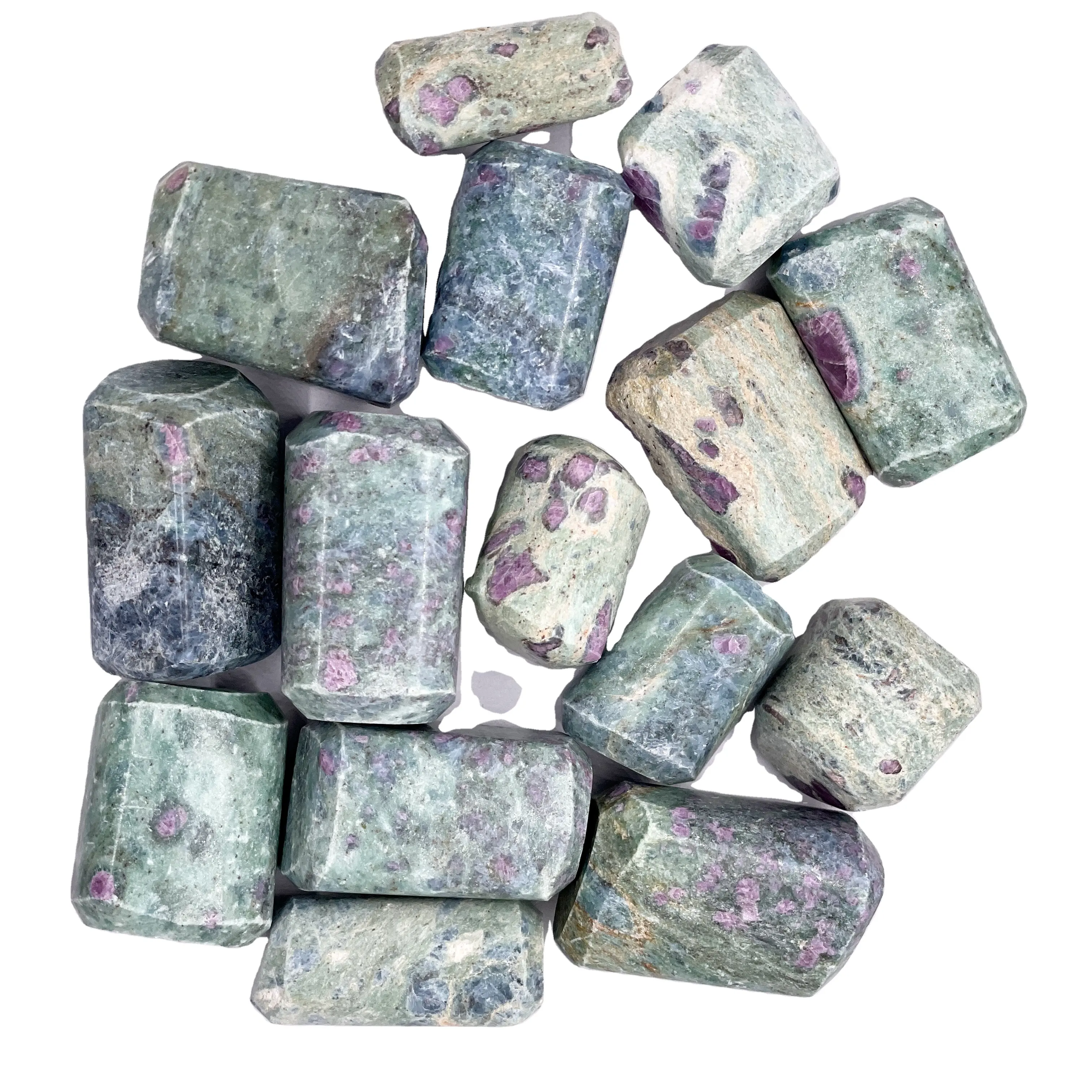 Ruby Zoisite Healing Tumbled Stones Crafts Agate Jewelry Semi-precious Stone Making for Home Decoration Bulk Wholesale Natural