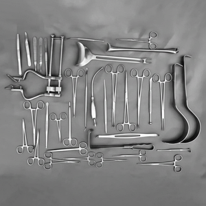 General Surgery Basic Laparotomy Stainless Steel Manual Surgical Instruments 108 PCS Set CE ISO Certified Reusable Sterilizable - Product Image 1