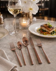 Luxury Matte Stainless Steel Modern Party Customizable Flatware Set <b>Mirror</b> Polish Lightweight Durable Easy Cleaning Portable - Product Image 3