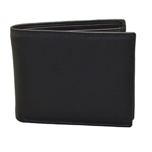 Minimalist <b>Men's</b> Genuine Leather Trifold <b>Wallet</b> Multi-Card Holder Short Length Fold Closure - Product Image 1