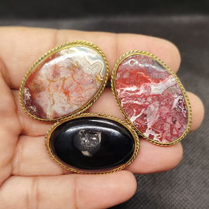 Piedras Preciosas Mixtas de Latón Ranuradas, Piedras Sueltas, Nueva Llegada, Piedra Curativa de Cristal Increíble, Cabujón a Granel, Más Vendido - Product Image 4