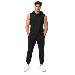 Sudadera sin Mangas Personalizada para Hombre, con Apliques Bordados, Diseño OEM/ODM, de Algodón y Felpa, Ecológica, para Gimnasio, Entrenamiento y Fitness - Product Image 5