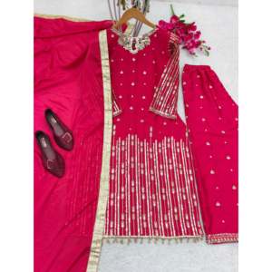 Designer Sheath Silhouette Party Wear <b>Top</b> with Dupatta Elegant and Stylish - Product Image 2