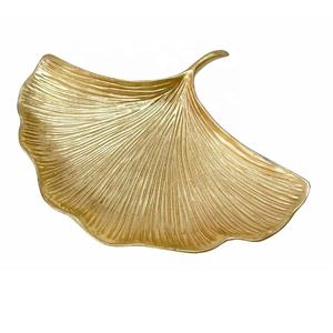 ที่ใส่แหวนอลูมิเนียมรูปใบไม้อุปกรณ์จัดระเบียบเครื่องประดับถาดโต๊ะเครื่องแป้งของขวัญแต่งงานคริสต์มาส - Product Image 6