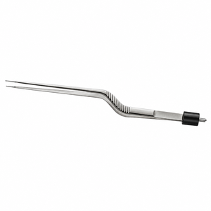 Pince à baïonnette bipolaire de style Yasargil, instrument chirurgical de classe I avec connecteur noir - Product Image 1