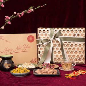 Cesta Cuadrada de Bambú con Asa, Cesta de Almacenamiento Natural Hecha a Mano para Pasteles y Frutas, Fabricante Mayorista de Vietnam para Exportación - Product Image 1