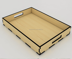 Bandeja de servicio de madera artesanal india de alta calidad superior estándar Natural Acacia Mango Shisham madera de pino artículo al por mayor - Product Image 3