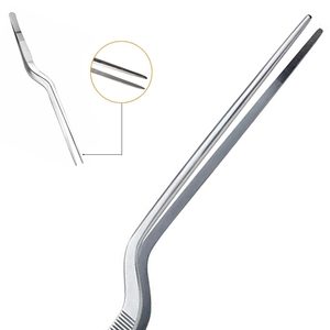 Pinces de cuisine professionnelles Altomme Instruments en acier inoxydable plaqué or rose, outils de chef en titane pour la garniture des plats - Product Image 4