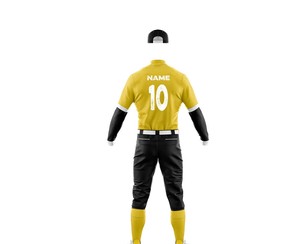 Uniforme de Béisbol Personalizable al por Mayor, 100% Poliéster, Jersey y Pantalón Transpirables, Estilo Único, Opciones de Tallas Grandes - Product Image 3