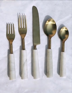 Hot Selling Flatware <b>Set</b> 18/<b>8</b> Stainless Steel European Design With Rattan Woven handle <b>for</b> Home Decor <b>Dinnerware</b> cutlery <b>Set</b> - Product Image 6