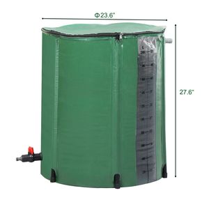 Serbatoio per Acqua Piovana in PVC Verde da 50 Galloni con Scala Graduata per Irrigazione - Product Image 5
