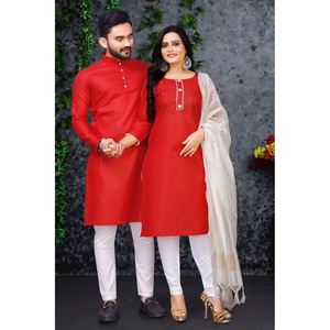 เสื้อซับในผ้าฝ้ายทอสีแดง - Product Image 1