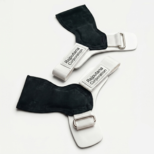 Rajputana Corporation Palm Guard – Poignées de musculation en cuir de vachette antidérapantes, respirantes et réglables pour entraînement de force - Product Image 1