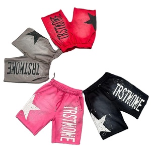Shorts de sport amples en coton épais pour homme, décontractés et de haute qualité, effet délavé soleil, coupe oversize - Product Image 6