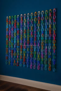 <b>Resin</b> Link Chain Home Decoration Hanging Wall Bedroom Decor Handmade Stylish Interior Wall Art NOORBABA - Product Image 6