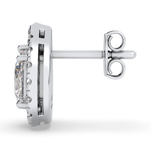 REYES Classic 925 Sterling <b>Silver</b> Wedding Gift Fine Jewelry Pear Cut 1.1 Carat Moissanite Screw Back <b>Stud</b> <b>Earrings</b> <b>For</b> <b>Women</b> - Product Image 3