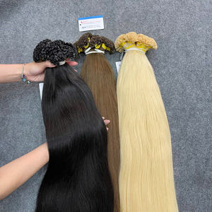 Extensions de cheveux naturels de qualité supérieure, pointes plates en kératine, différentes longueurs et couleurs, 100% cheveux humains vietnamiens, super soyeux - Product Image 4