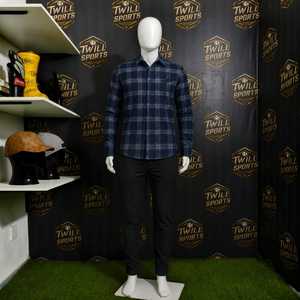 Custom Men's Regular Fit Flannel Plaid Shirt Full Sleeve Turn-down Collar 100% Cotton Casual Winter Wear Single <b>Button</b> Closure - Product Image 5